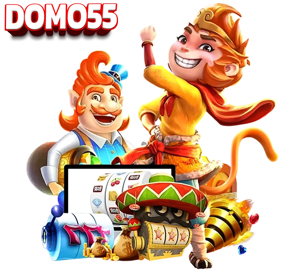 ตัวละครสล็อต DOMO55 ธีมลิงราชาวานรและสัญลักษณ์โบนัส แสดงความสนุกและแตกง่าย