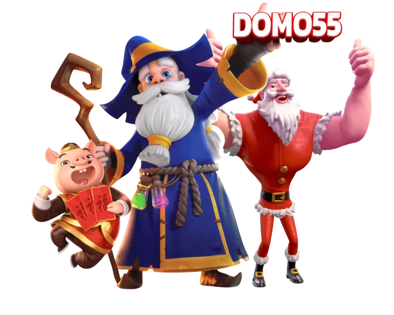 ตัวละครสล็อต DOMO55 ธีมลิงราชาวานรและสัญลักษณ์โบนัส แสดงความสนุกและแตกง่าย